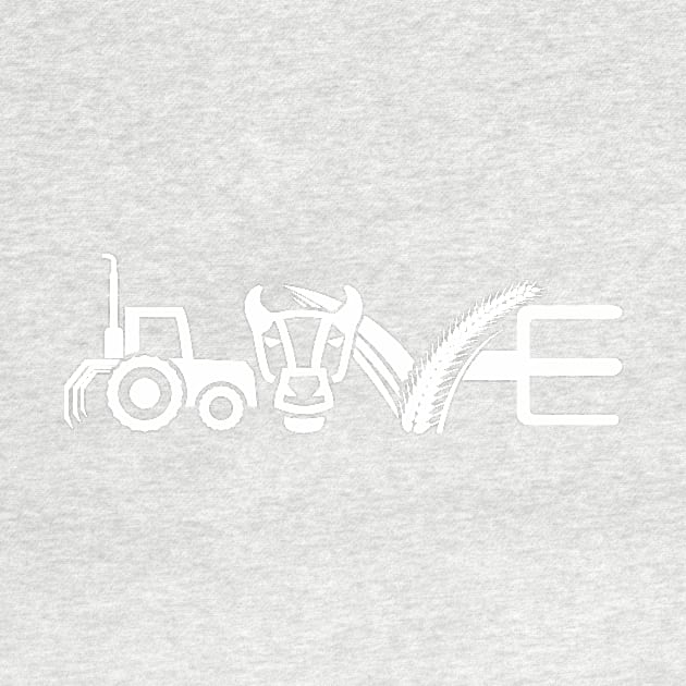 Love Farming Farmer Gifts For Wife Husband Farming Lover by You'reStylish